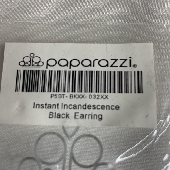 Paparazzi Instant Incandescence Black Earrings - Picture 8 of 8